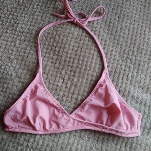 Pink Hipster Non Padded Bikini Top Size Small
